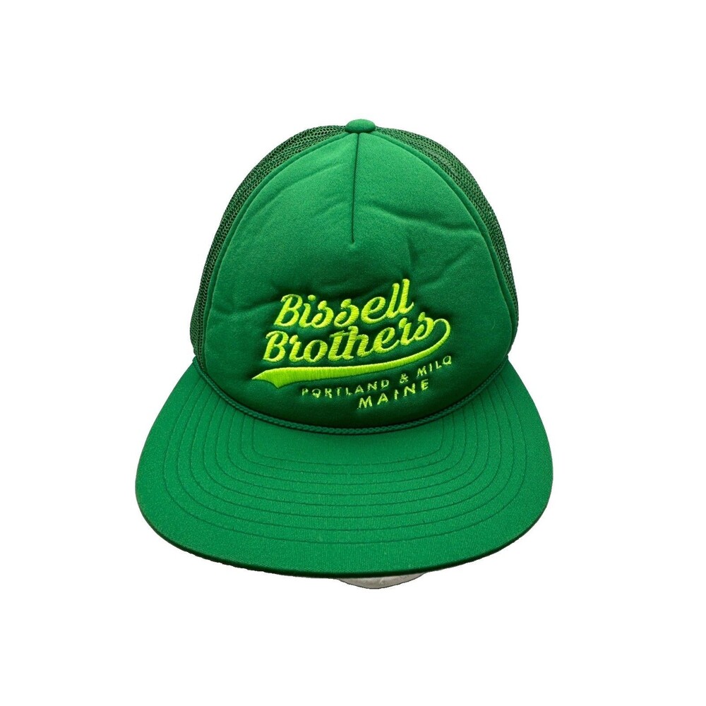Bissell Brothers Brewing Hat Green Foam Trucker Snapback Cap